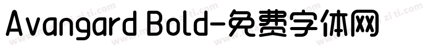 Avangard Bold字体转换
